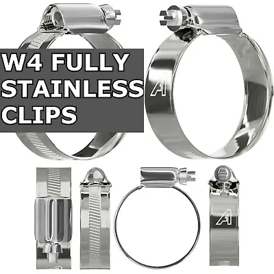 Hose Clamp Stainless Steel Worm Drive Jubilee Clips Marine Grade Clip W4 • £75.01
