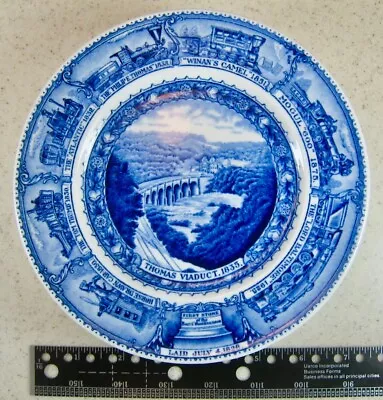 B&O Railroad Lamberton 1827 - 1927 China 6-3/4  Bread Plate Centenary Pattern • $20