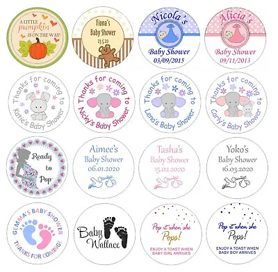 48 Personalised Stickers For Baby Shower • £3.15
