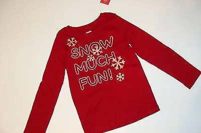 $9.99 • Buy Gymboree Holiday Penguin Chalet Girls Size 3-4 Snowflake Snow Much Fun Top NWT