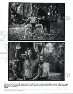 Press Photo Brendan Fraser And Leslie Mann Star In  George Of The Jungle.  • $17.99