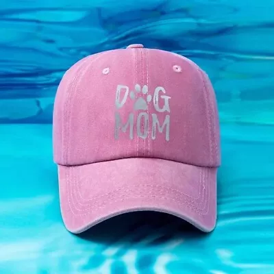 Pink Dog Mom Baseball Cap Casual Unisex Sun Hat For Sports & Outdoor Wear New • $18.98