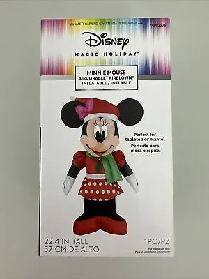 Disney Minnie Mouse Christmas Indoor Airdorable Airblown Inflatable 22  Tall • $20