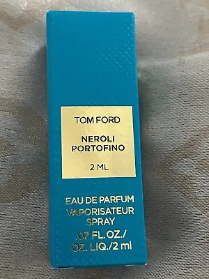 NEW TOM FORD NEROLI PORTTOFINO  EDP Perfume Sample 2ML   Spray Genuine Guarantee • $62.08