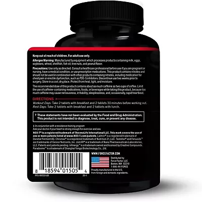 Force Factor Test X180 Ignite - 60 Capsules Men's Health / Body Building • $9.97