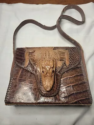 Vintage Crocodile Handbag • $20