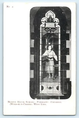 £2.49 • Buy Postcard Mostyn House School Parkgate Cheshire Stained Glass Window West End