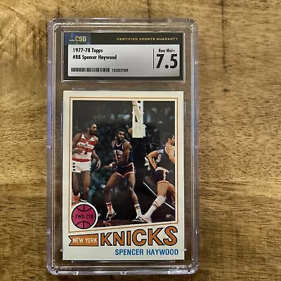 1977 Topps #70 Spencer Haywood CSG 7.5 Knicks VIntage • $30