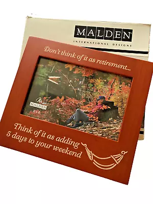 Malden International Designs 4  X 6  RETIREMENT Wooden Picture Frame • $14.99