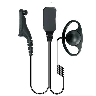 2 X D Shape Ptt Mic Earpiece For Motorola Mototrbo Dp3400 Dp3401 Dp3600 Dp3601 • $53.01