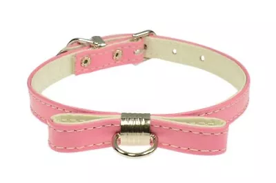Evans Collars 43243 Collar With Bow 10  Vinyl Pink • $1.99