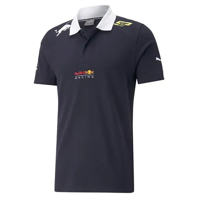 Puma Rbr Sp ShortSleeve Logo Polo Mens Blue Casual 53787501 • $34.99