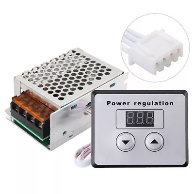 4000W AC 220V SCR Power Voltage Regulator Motor Speed Controller Electric Dimmer • £9.25