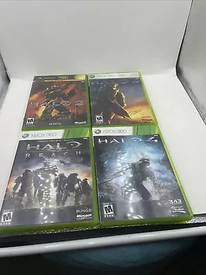 4 XBOX 360 Halo Games - 2 3 4 & Reach - Complete W/ Manuals TESTED! • $26.59