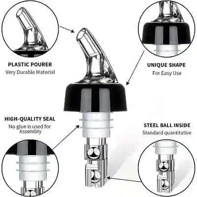 1/2/3pcs Automatic Measured Bottle Pourer Quick Shot Spirit Measure Pourer • $3.75