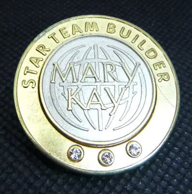 Mary Kay Cosmetics Senior Consultant Star Team Builder Gold Tone Lapel Pin • $7.99