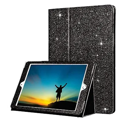 £1.65 • Buy Glitter Bling PU Leather Black Book Case Cover For Apple 2nd 3rd 4th Generation 