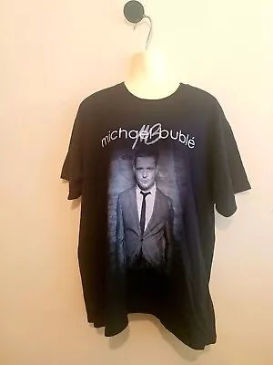 MICHAEL BUBLE T Shirt XL Black Graphic Print • £18