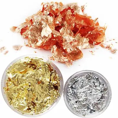 Ultra Fine Metallic Leaf Flakes - Biodegradable Cosmetic Glitter Bioglitter • £2.99