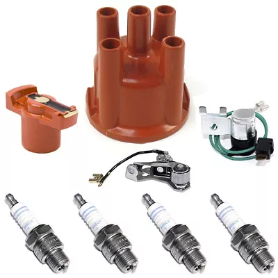 Vw Bug 009 Distributor Tune Up Kit Cap Rotor Points Condenser Spark Plugs • $89.95