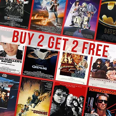 £11.99 • Buy 80s Classic Retro Vintage Movie Film Posters Poster Prints Wall Art Pictures