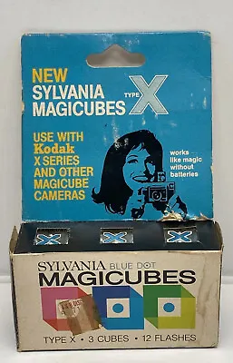 $11.24 • Buy Sylvania Blue Dot Magicubes 3 Cubes 12 Flashes Type X
