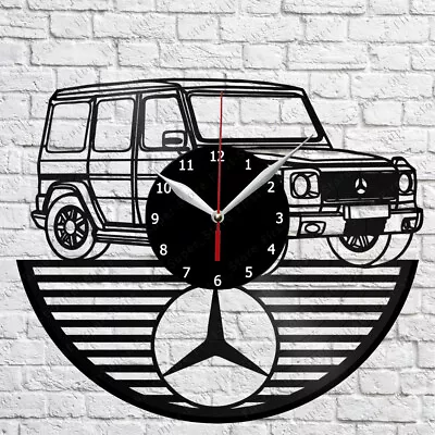 Mercedes-Benz G-Class Gelandewagen Vinyl Record Wall Clock Home FanArtDecor 7156 • $14.99