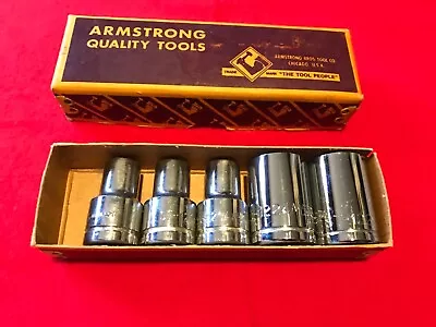 Armstrong 1/2  Drive Sockets NOS • $17