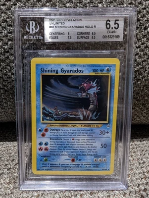 $300 • Buy 2001 Pokemon Neo Revelation Shining Gyarados 65/64 Holo | BGS 6.5 / PSA 6 PSA 7