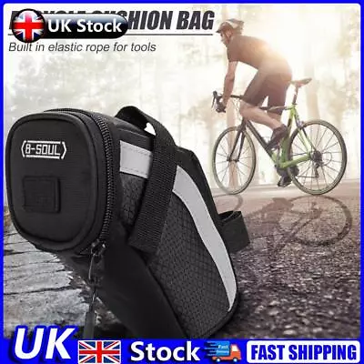 Bicycle Saddle Rear Tool Bags Bike Seatpost Seat Tail Bags (Black) UK • £7.69