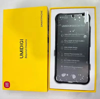 UMIDIGI BISON Pro Smartphone Rugged Waterproof Phone 128GB Helio G80 NFC Android • $200