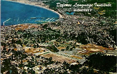 Monterey California CA Aerial View Defense Language Institute Postcard L55 • $8.99