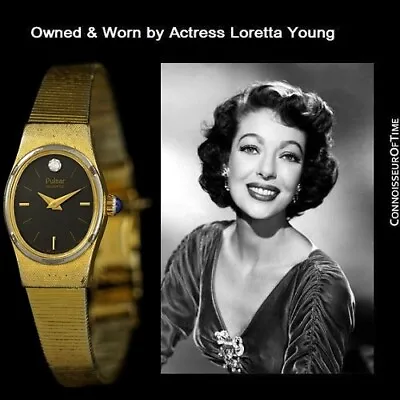 1970's PULSAR Vintage Ladies 14K Gold P. Watch - OWNED & WORN BY LORETTA YOUNG • $1603.17