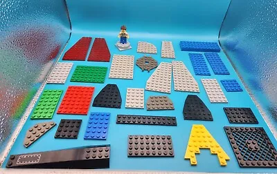 Lego Piece Lot Smaller Plates & Base Boards Platforms With Figure • $9.59