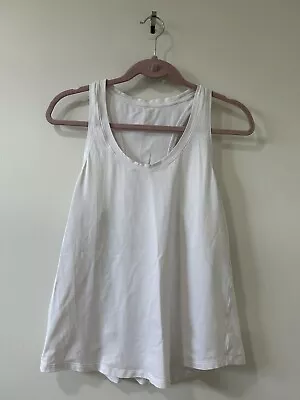 Lululemon Women’s Size Medium White Racerback Tank Top • £9.64