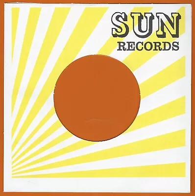 SUN RECORDS (yellow/white) - REPRODUCTION RECORD COMPANY SLEEVES - (pack Of 10) • $6.15