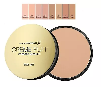 £6.49 • Buy Max Factor Creme Puff Compact Powder New --Choose Shade---