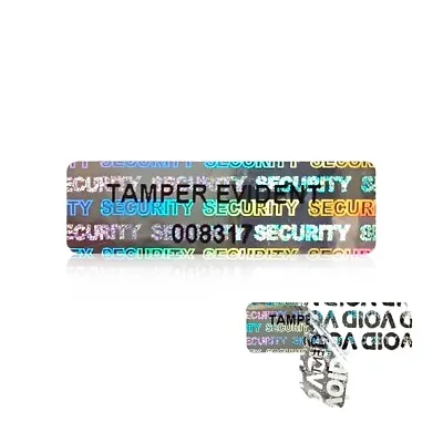 Security Tamper Proof  Sticker Seal Label - Holographic Void If Removed • £1.69