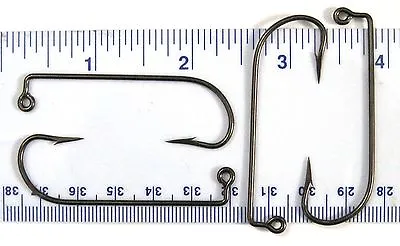 100 VMC 9131 9131BZ Bronze 90 Degree Bend Jig Fish Fishing Hooks Size 4/0 • $15.99