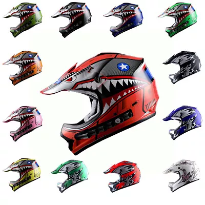 WOW Youth Kids BMX MX ATV Dirt Bike Motocross Helmet: HBOYCLS • $44.95