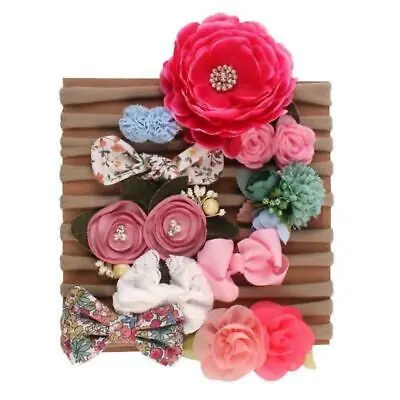 10 Pcs Baby Headbands Bows Nylon Hairbands Hair Accessories For Newborn Infant • $15.46