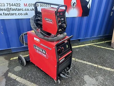 LINCOLN POWERTEC 425s 400AMP MIG WELDER C/W LINCOLN LF24M FEEDER 415v 3 PHASE • £2400