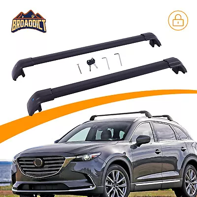 165lb Cross Bars Roof Racks For Mazda CX9 CX-9 2016-2023 Anti-Theft Cross Rails • $95