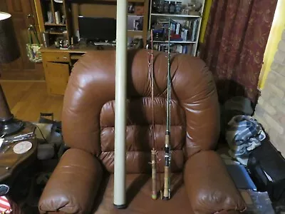 2 Vintage Fishing Rods With Case Green Garcia And Brown JC Higgins Light Action • $49.97