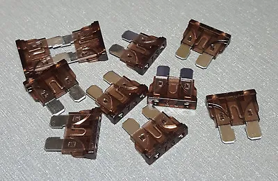 10Pcs 7.5 Amp Brown Standard Blade Fuse ATU 7.5A Wedge Fuse • $6.65