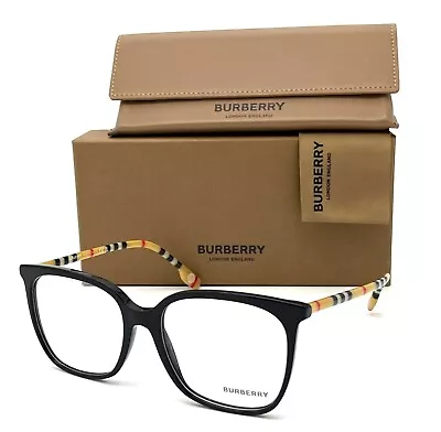 BURBERRY LOUISE  BE2367 3853 Black  / Demo Lens 54 Eyeglasses • $109.95