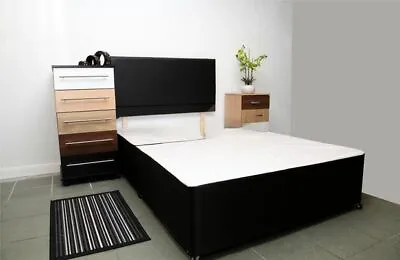 Brand New Beds.4ft 4ft6 5ft Divan Bed Base.Black Or Grey Free Headboard • £149.99