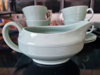 £6.99 • Buy Woods Ware Green Beryl Gravy Boat Custard Jug Utility 1940s 50s