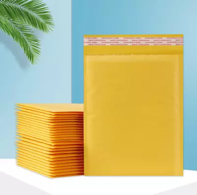 Any Size Kraft Bubble Mailers Shipping Mailing Padded Bags Envelopes Self-Seal • $6.59