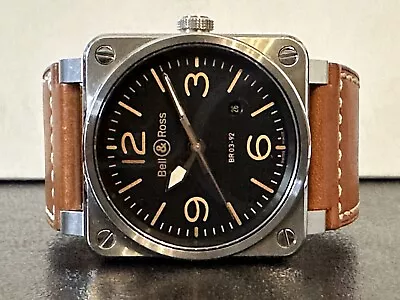 Bell & Ross BR03-92 Golden Heritage Steel Brown Dial Rose Gold Automatic BR03-92 • $2120